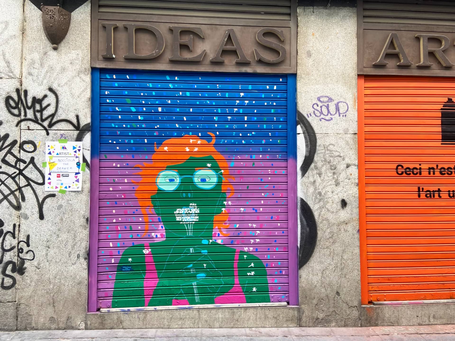 La Magia Está en Tus Manos mural in Madrid