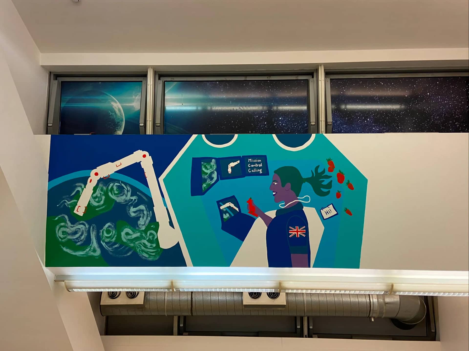 Life Lab 2 mural, Life Science Centre, Newcastle