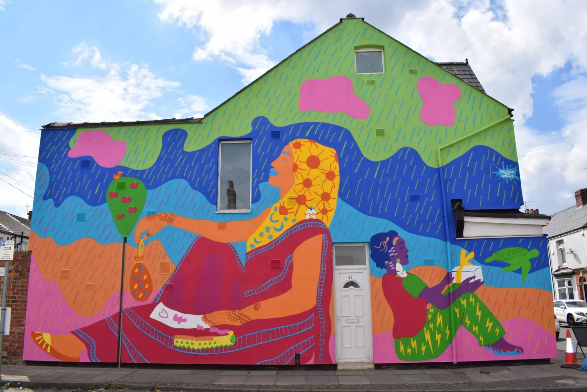 Stories of Home mural, Gresham, Middlesbrough