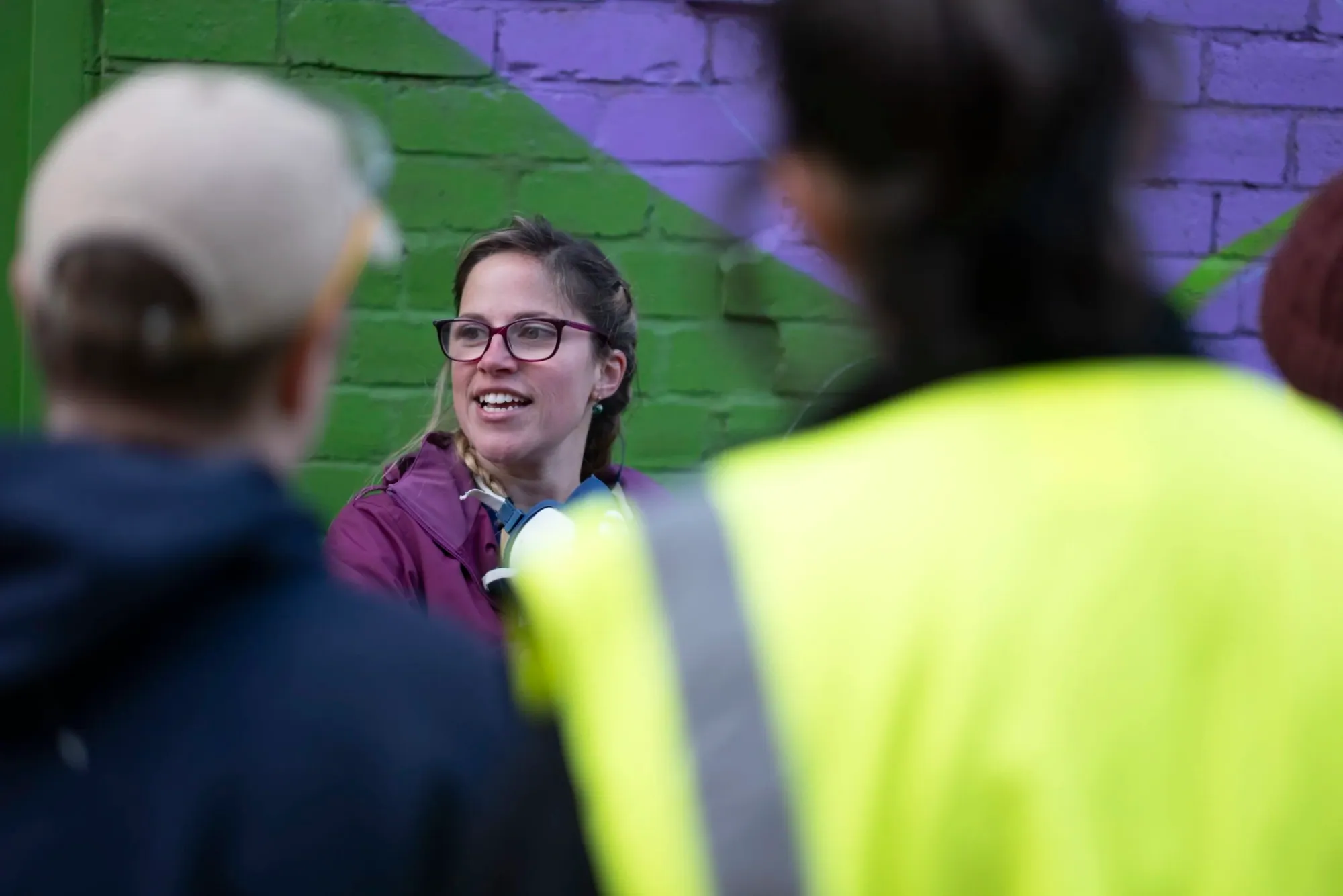 STRIKE Collective members on a painting day