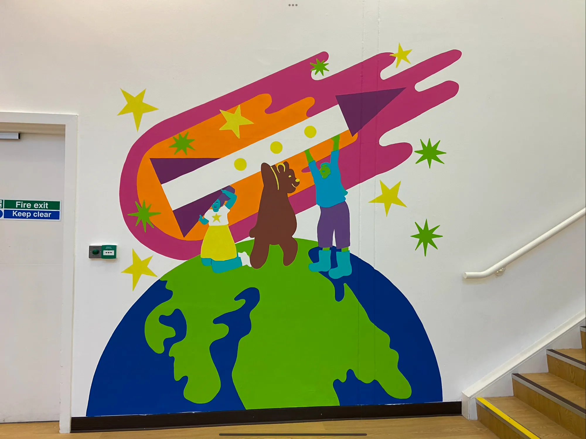 Life Lab 1 mural, Life Science Centre, Newcastle