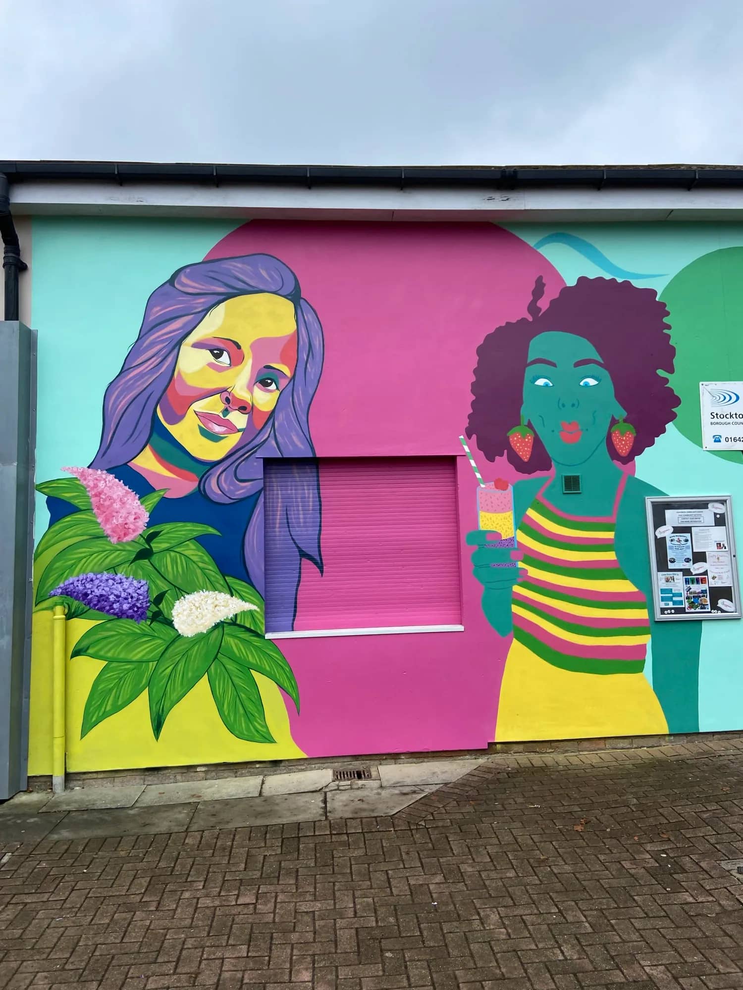 Moments of Joy mural, Hardwick Community Centre, Stockton