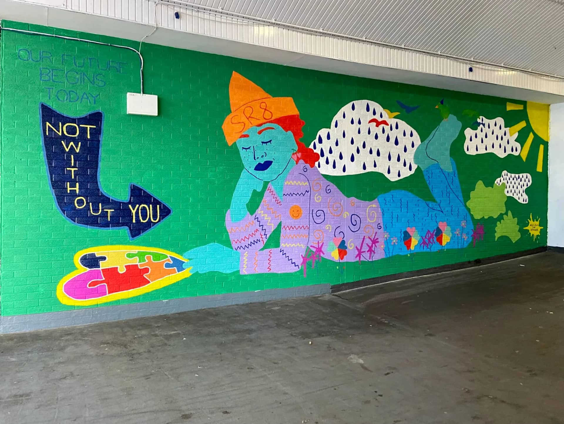 Not Without You mural, Eden Shopping Centre, Peterlee