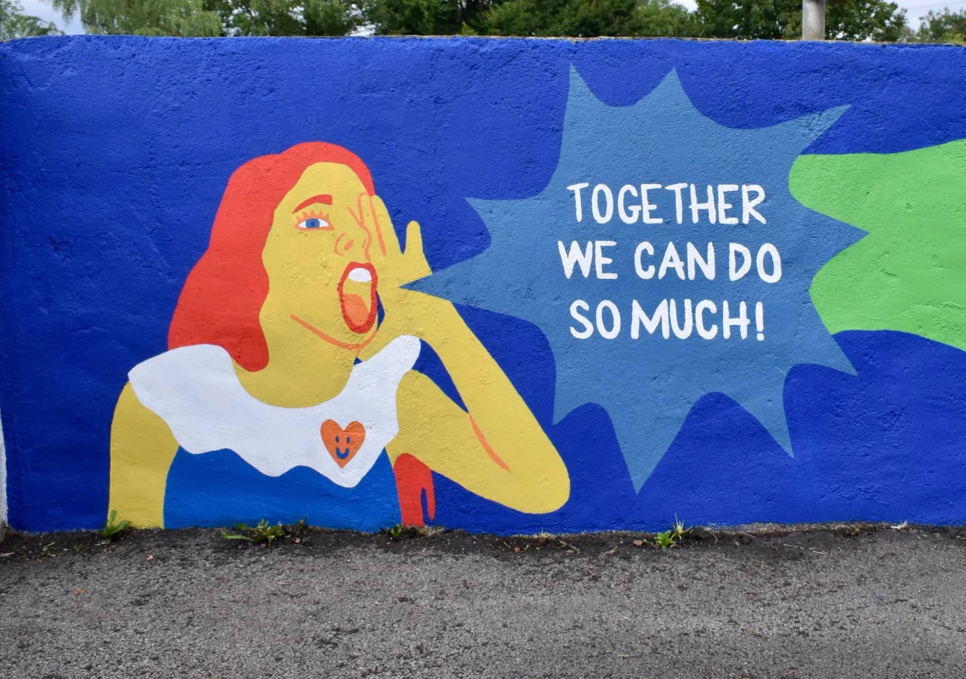 Together We Can Do So Much! mural, Witton Park